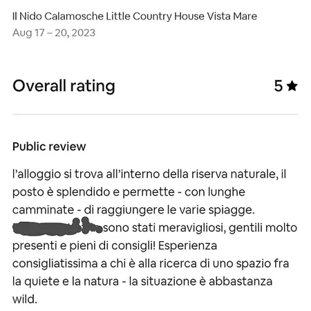 Il Nido, Calamosche 公寓 诺托