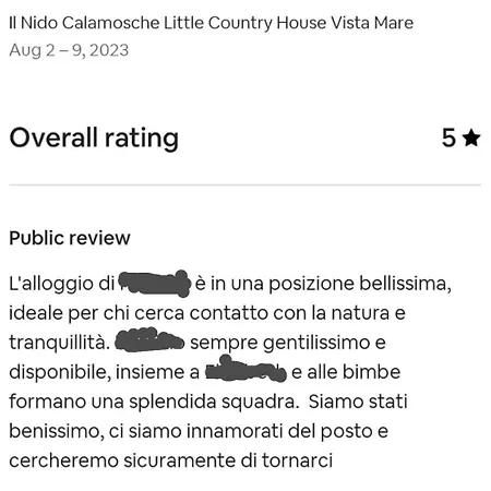 Il Nido, Calamosche